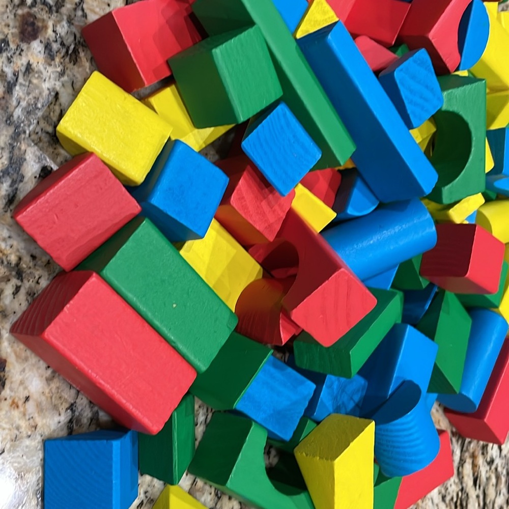 Multi Color Wood Blocks - Picture 4 of 7